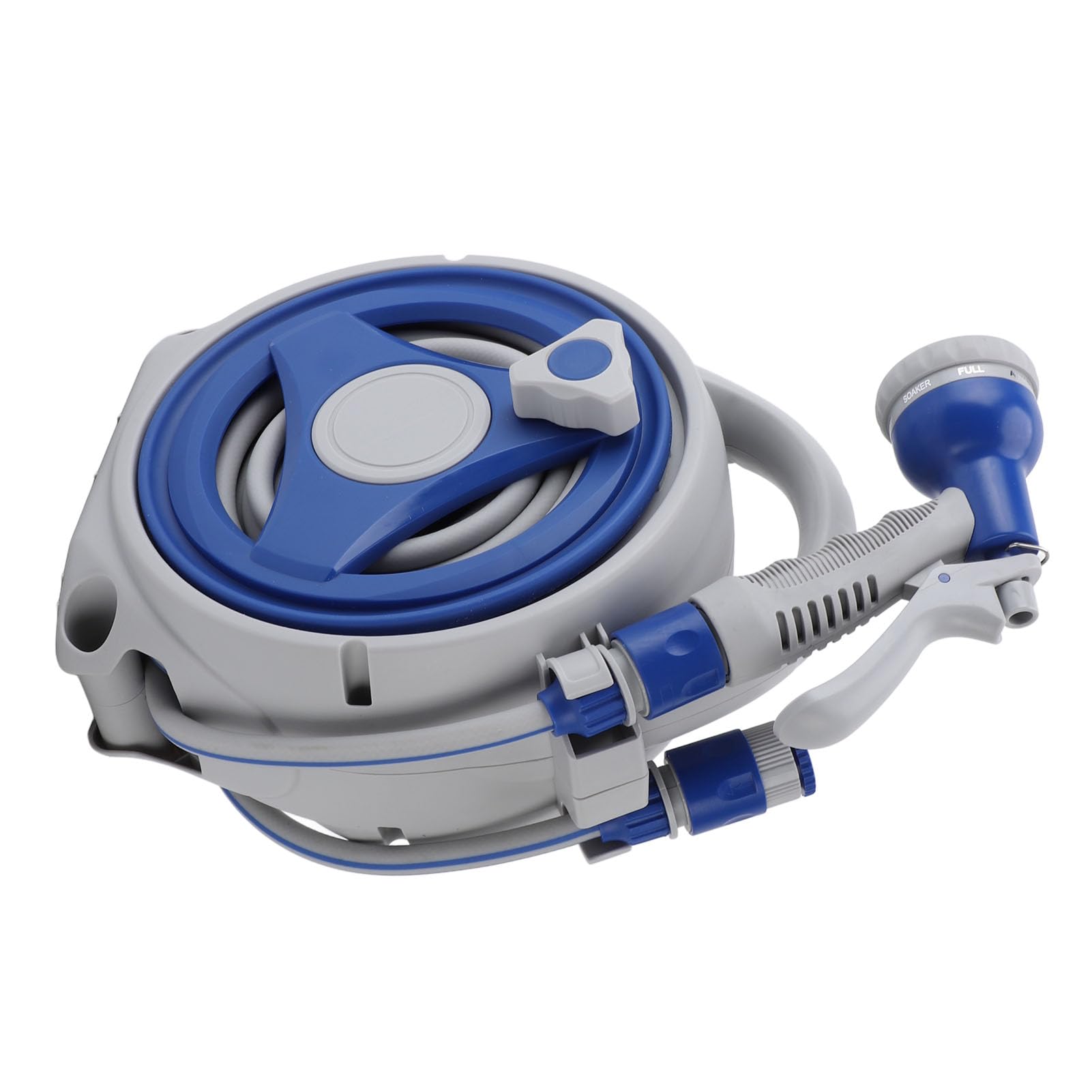 Cryfokt Retractable Garden Hose Reel, 49.2ft Heavy Duty Handheld Wall Mount Water Hose Reels with Sprayer Nozzle, Portable Sturdy Water Pipe Reels for Home Yard Watering Hose Reel