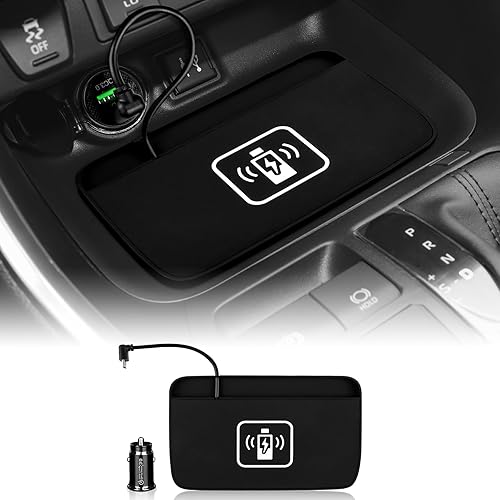 FDAIUN Almohadilla de carga inalámbrica para teléfono, material de silicona, puertos de carga duales, estación de carga, adaptador de 15 W para