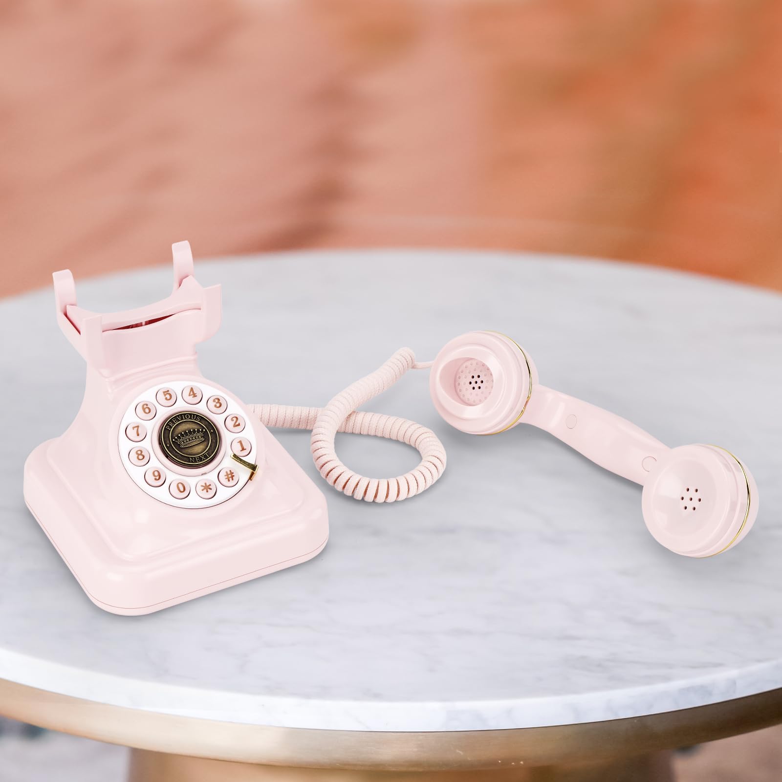 Il telefono di nozze del libro degli ospiti audio può registrare libri audio personalizzati per matrimoni, banchetti e feste e supporta la riproduzione di voci sul dispositivo stesso. (rosa)