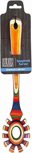Miniatura 7 de Baltique Marrakesh Collection - Cuchara de madera para espaguetis y servidor de pasta con dientes (12-12")