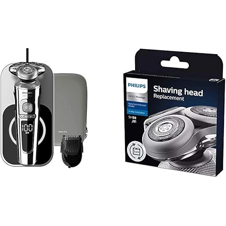 Amazon セット買い Amazon Co Jp 限定 フィリップス 9000 プレステージ メンズ 電気シェーバー 72枚刃 回転式 お風呂 剃り 丸洗い可 Sp9863 16 正規品 メンズシェーバー プレステージ 9000シリーズ 替刃 Sh98 81 Philips フィリップス メンズシェーバー