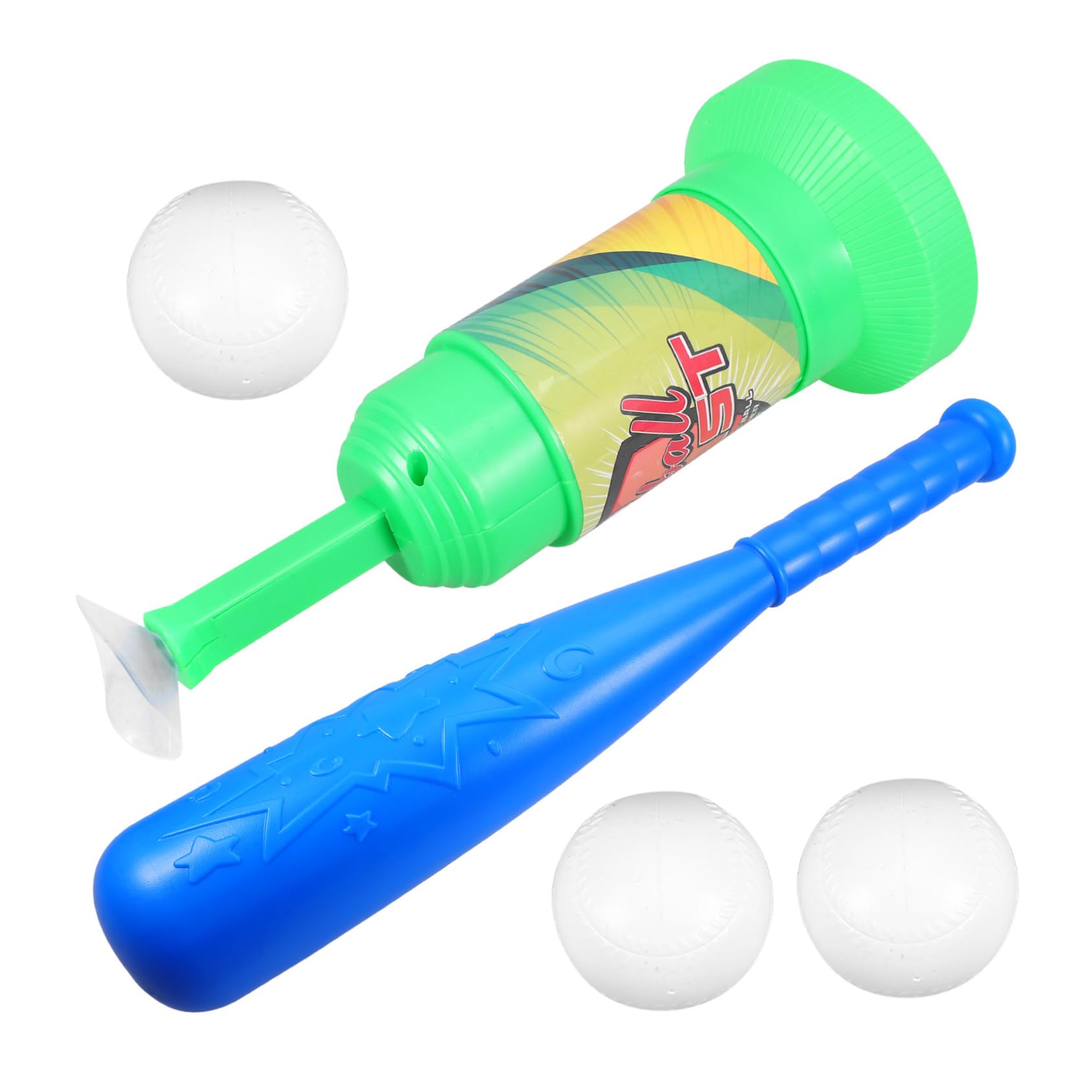 UPKOCH 1 Ensemble de Base-Ball Jouets Balle Enfants Petit Machine à Lancer Automatique Parent-Enfant Outil de Jeu de Base-Ball Batte de Baseball et Lanceur de Base-Ball Abdos