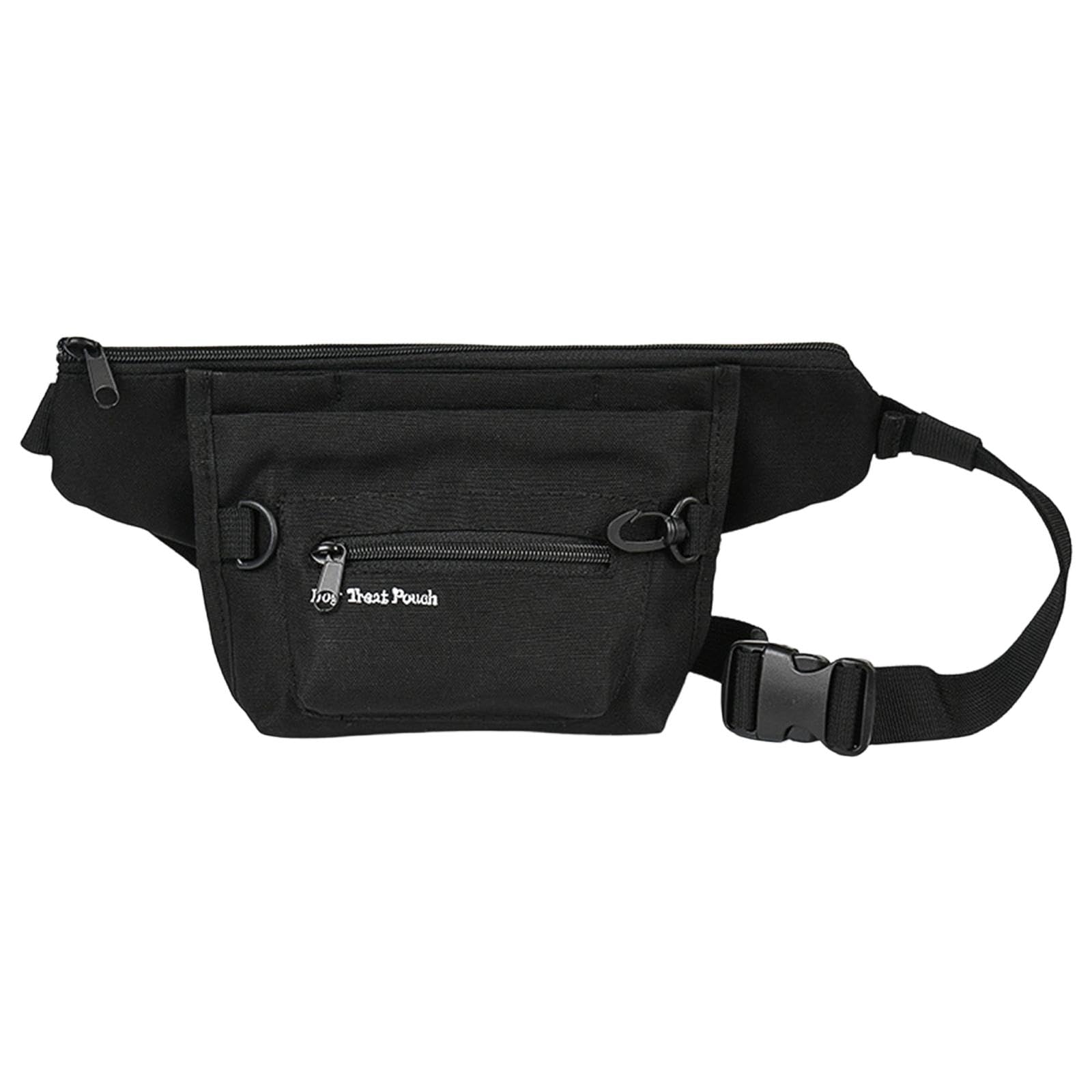 Pochette à Friandises pour Chien, Sac à Multi-Poches, Léger, Idéal pour Les Promenades et L'entraînement Canin en Extérieur, Noir