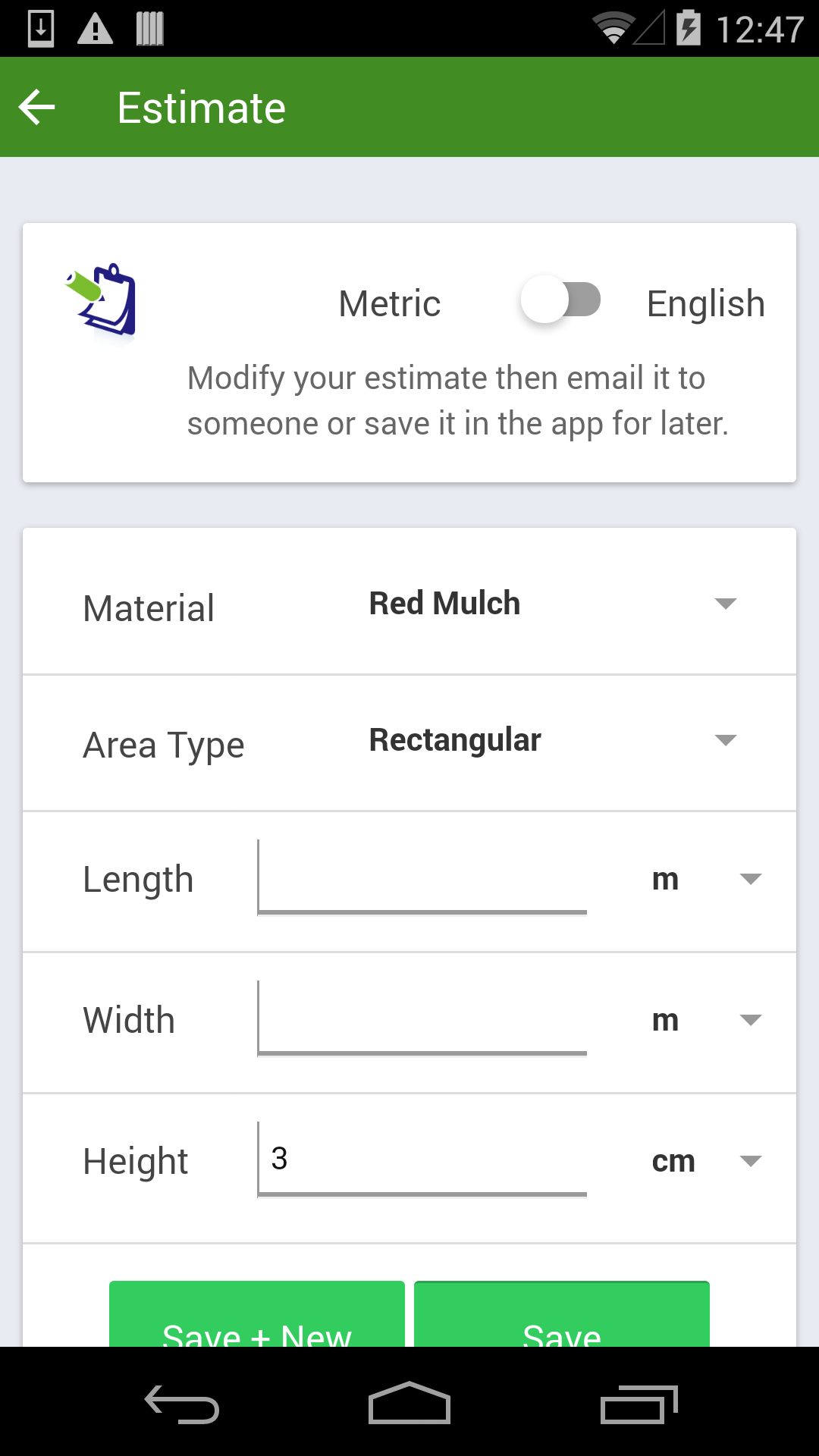 Mulch Calculator Application sur Amazon Appstore