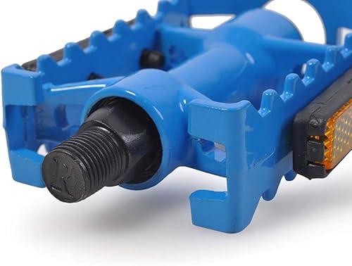 Miniatura 8 de ThinkTop - Pedales de bicicleta para niños, aleación de aluminio, ultra fuertes, 12 pulgadas, plataforma plana para bicicleta de 12" 14"