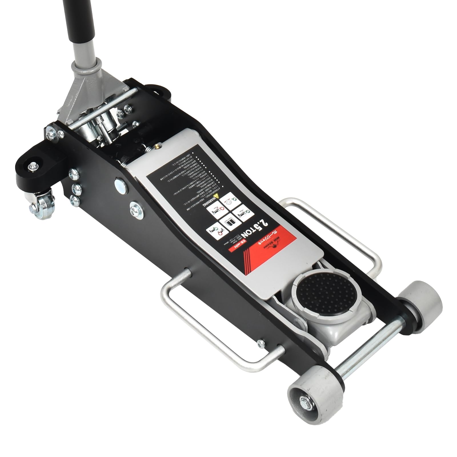 低床 アルミ＋スチール ガレージジャッキ 2.5t 油圧式 Wポンプ