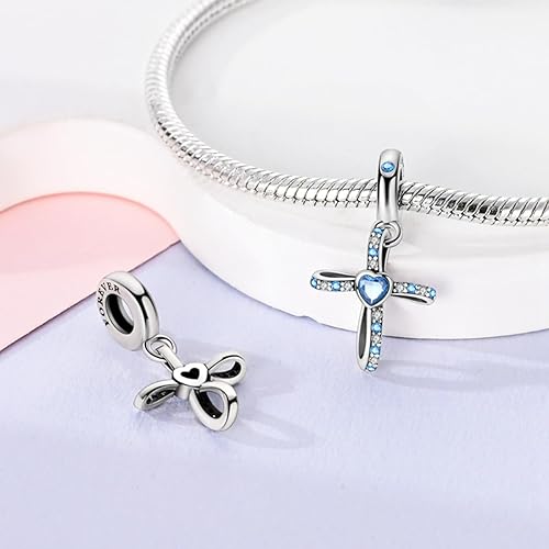 Miniatura 2 de LeeFeel Forever Mom Sister Friend Charms Exquisitos dijes de cuentas de cohete