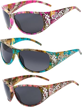 Polarized pink camo sunglasses Clearance