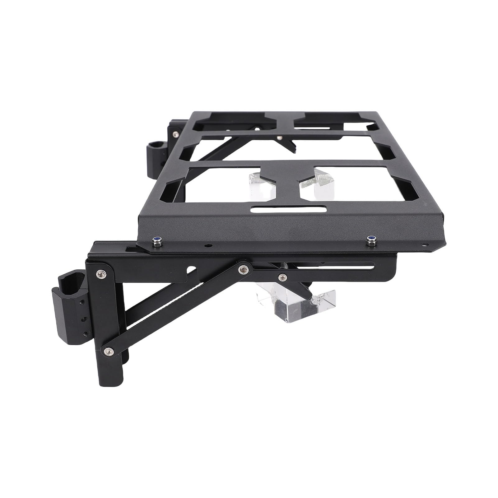 Yosoo Health Gear Soporte Plegable para Caja de Herramientas, de Almacenamiento Lateral de Caja de Herramientas de Aleación de Aluminio con Acceso Rápido, Compatible con Rieles Guía e Instalación