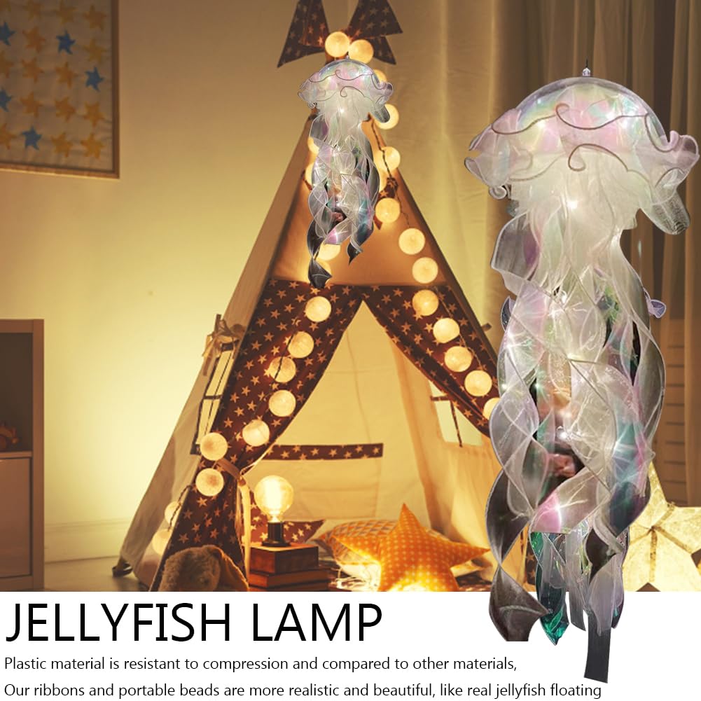 Lampada Medusa Fluttuante LED - Luce Notturna Con Effetto Ondeggiante, Ricaricabile USB-C, Per Camera Bambini - Foto 9
