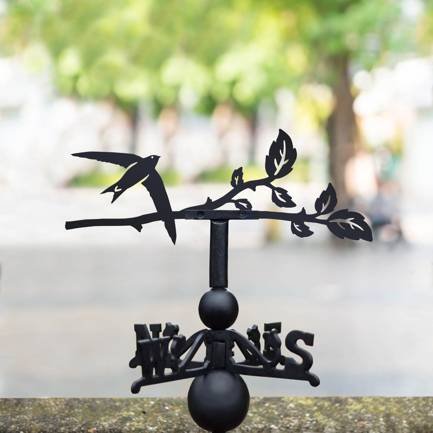 Black Country Metal Works Black Steel And Cast Iron Swift Weathervane