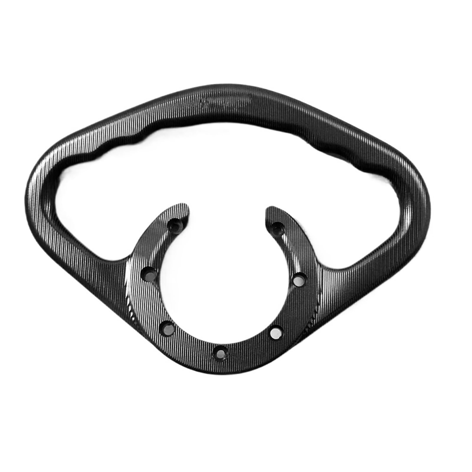 Barra de agarre VFR800 reposabrazos trasero de aluminio negro para pasajero de motocicleta 4