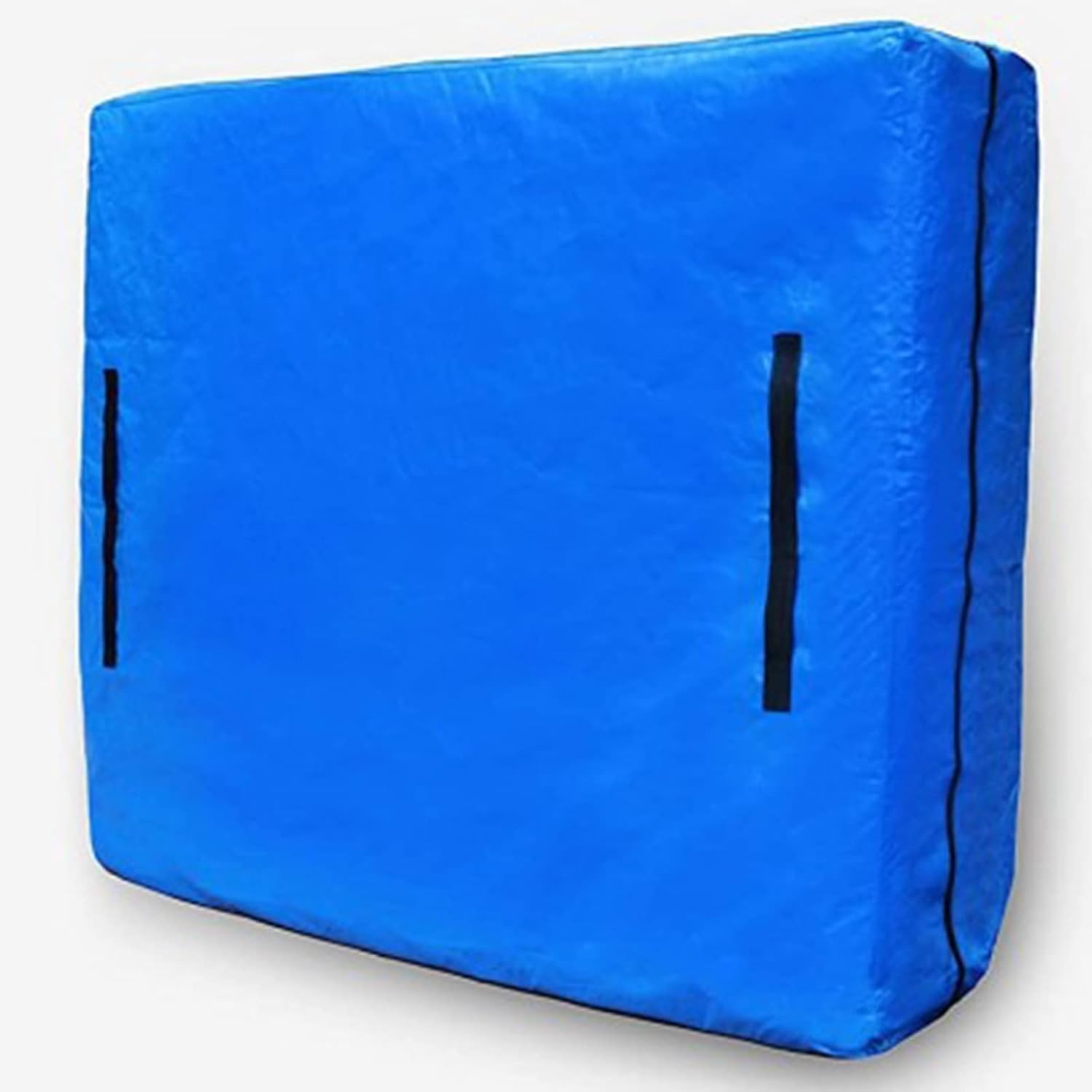 Single Mattress Storage Bag for Moving and Storage, Reusable Mattress Storage Bag, Zippered Mattress Protector with 8 Strong Carrying Handles(82 x 79 x 15''), Blue