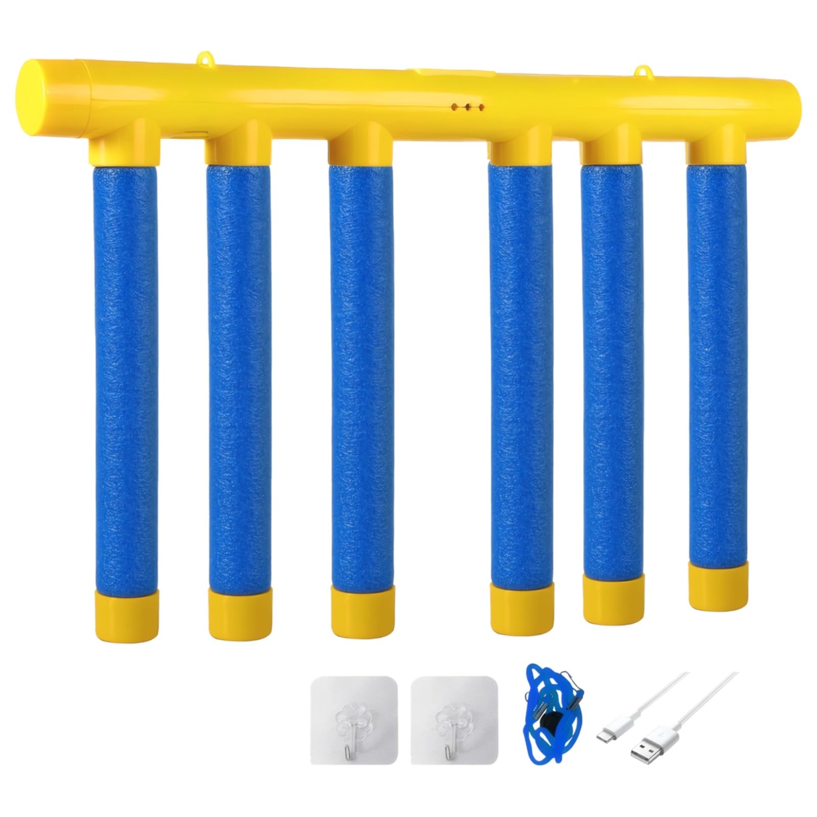 Generisch Reaktionsspiel Upgrade Reflex Challenge Game, 3 einstellbare Geschwindigkeiten, Hand-Auge-Koordination-Trainingsspielzeug, tragbarer Greifer mit Fernbedienung, blau, 38,5 x 21,5 cm