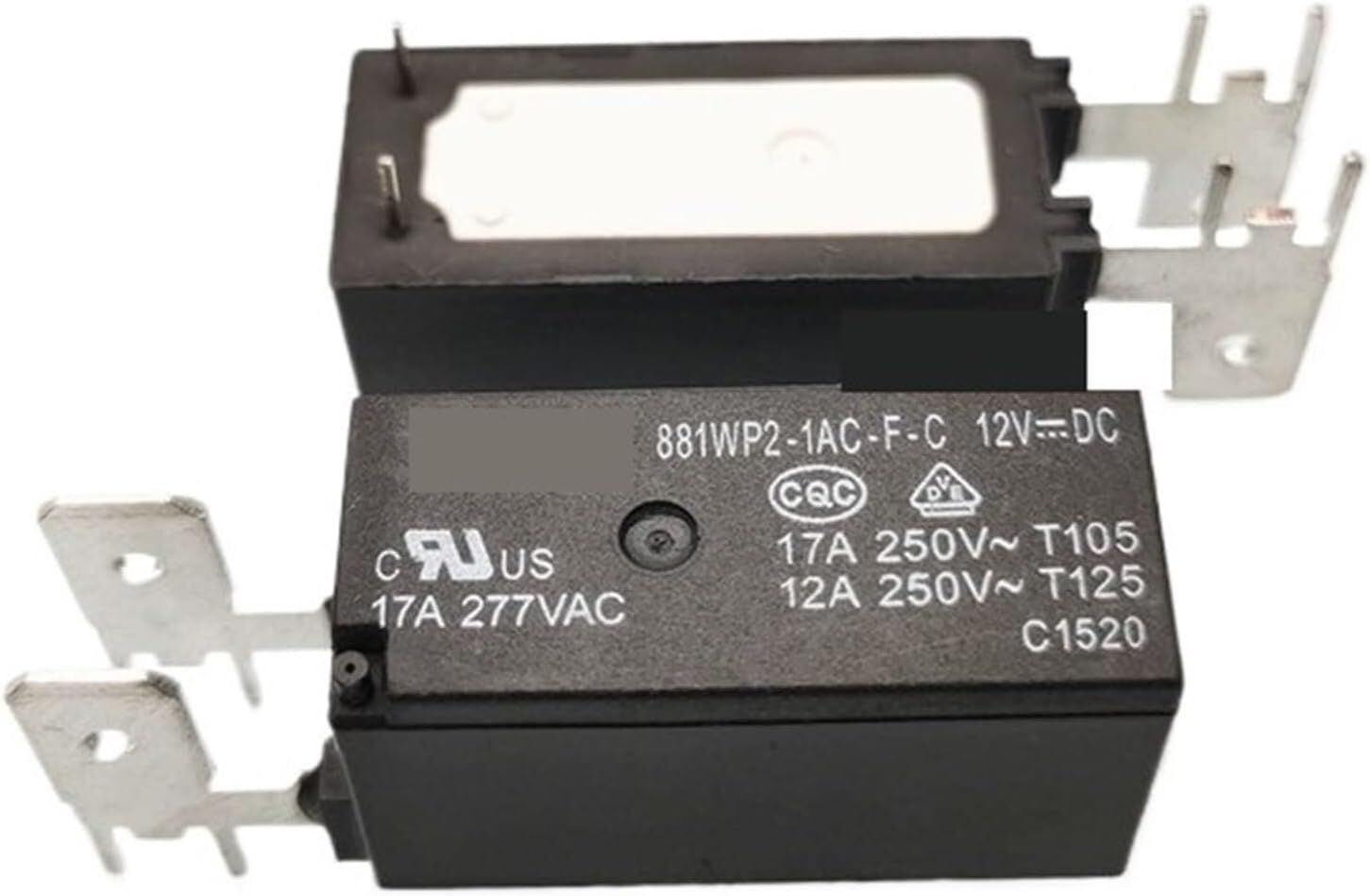 Relais électromécanique 6VDC 881WP2-1BC-F-C composant de coupure 17A 250VAC 6 pins