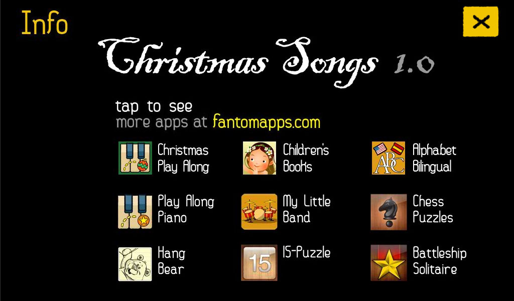 Christmas Songs App on Amazon Appstore