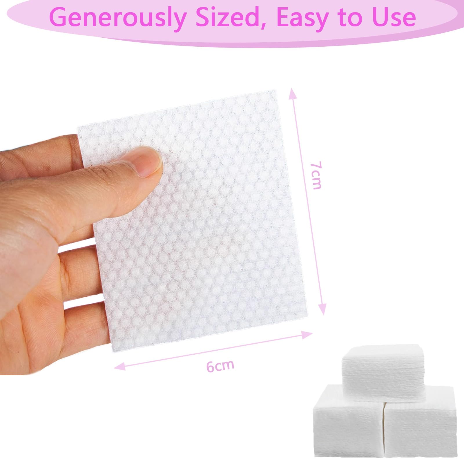 1280 Pcs Makeup Remover Cotton Pads, Face Cleansing Make Up Pads - Image 2