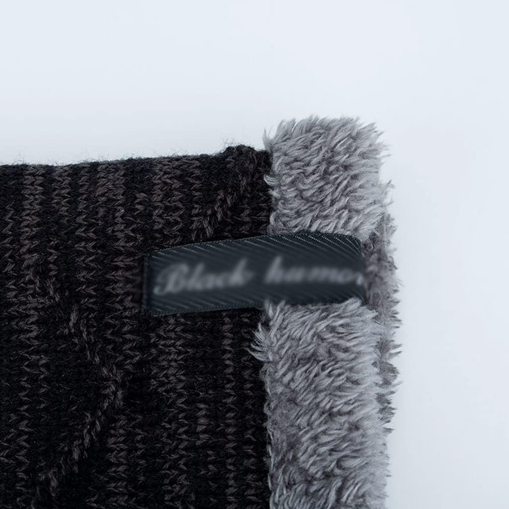 Winter Men's Hat Fashion Fleece Skiing Beanies Caps Warm Knitted Beanie Bonnet Hats Men
