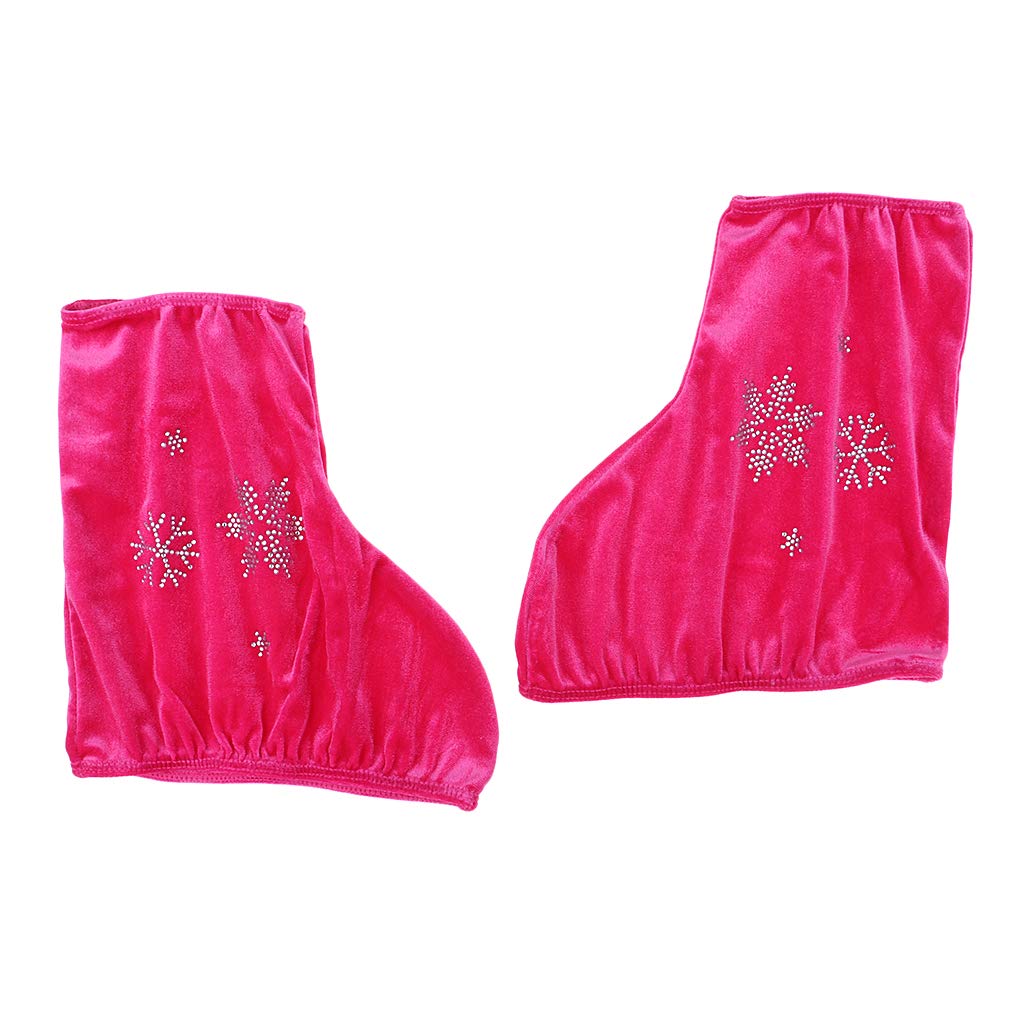 perfk 2 PCS Copertura a Rotelle, Pattinaggio Accessori, Rosso Rosa-S