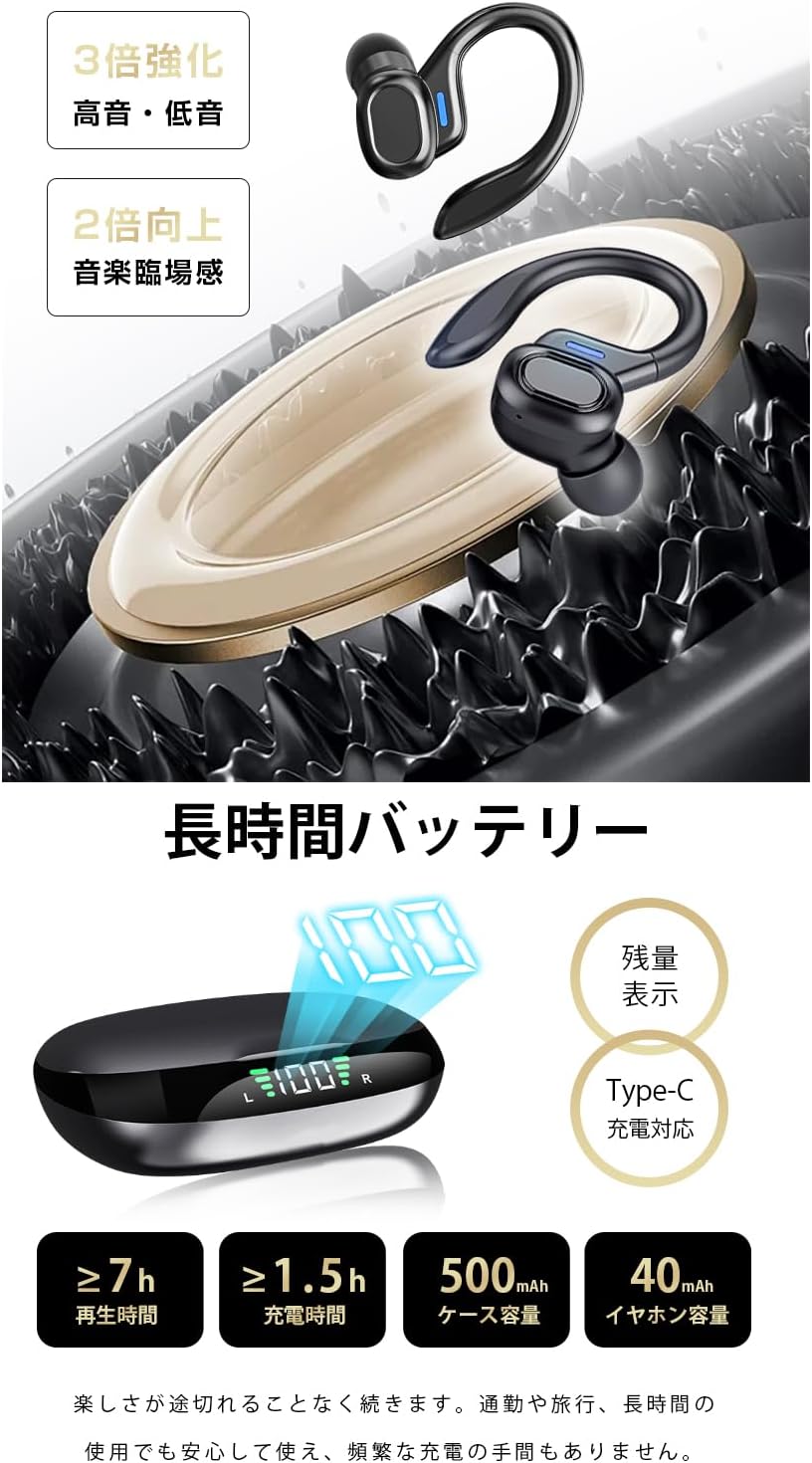 SLuB HGD T2 Earbuds charging case with LED battery display