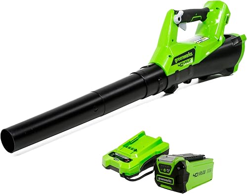 40V (110 MPH / 390 CFM) Cordless Axial Blower, 2.5Ah Battery and Charger Included