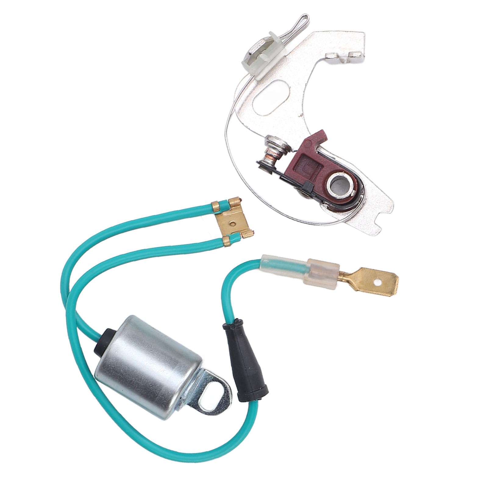 RiToEasysports Set Punti Distributore e Set Condensatore Punti Distributore Accensione in Metallo per Cilindri 43D 45D 4 6 per la Sostituzione e la Messa a Punto di Routine dei Proprietari di Auto