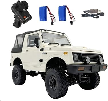 WPL C74-1 RC Off-Road Crawler, 2.4G Full-Proportional 4WD RC Off-Road Truck, Gifts for Electric Car Model Enthusiasts Convertible Version/Two Batteries