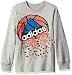 adidas Little Boys' Basic Long Sleeve Tee Shirt, Huafu Grey Heather, 5