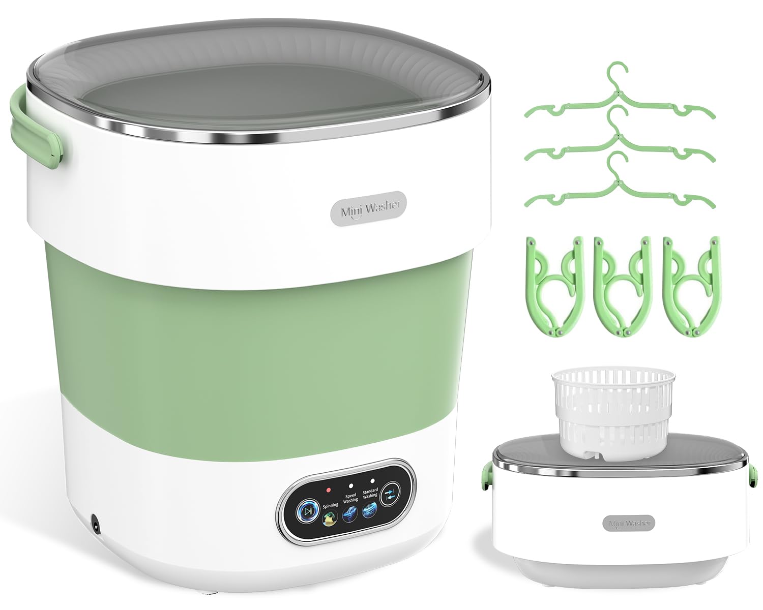 JUJOJB Mini lavatrice pieghevole portatile per delicati e piccoli carichi