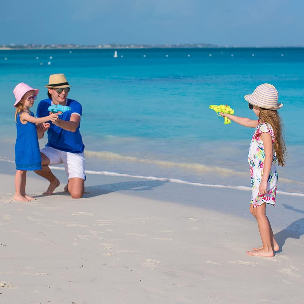 ArtCreativity Transparent Water Squirters for Kids, Set of 4, 5 Inch Blaster Toys for Swimming Pool, Beach, and Outdoor Summer Fun, Cool Birthday Party Favors for Boys and Girls : Toys & Games