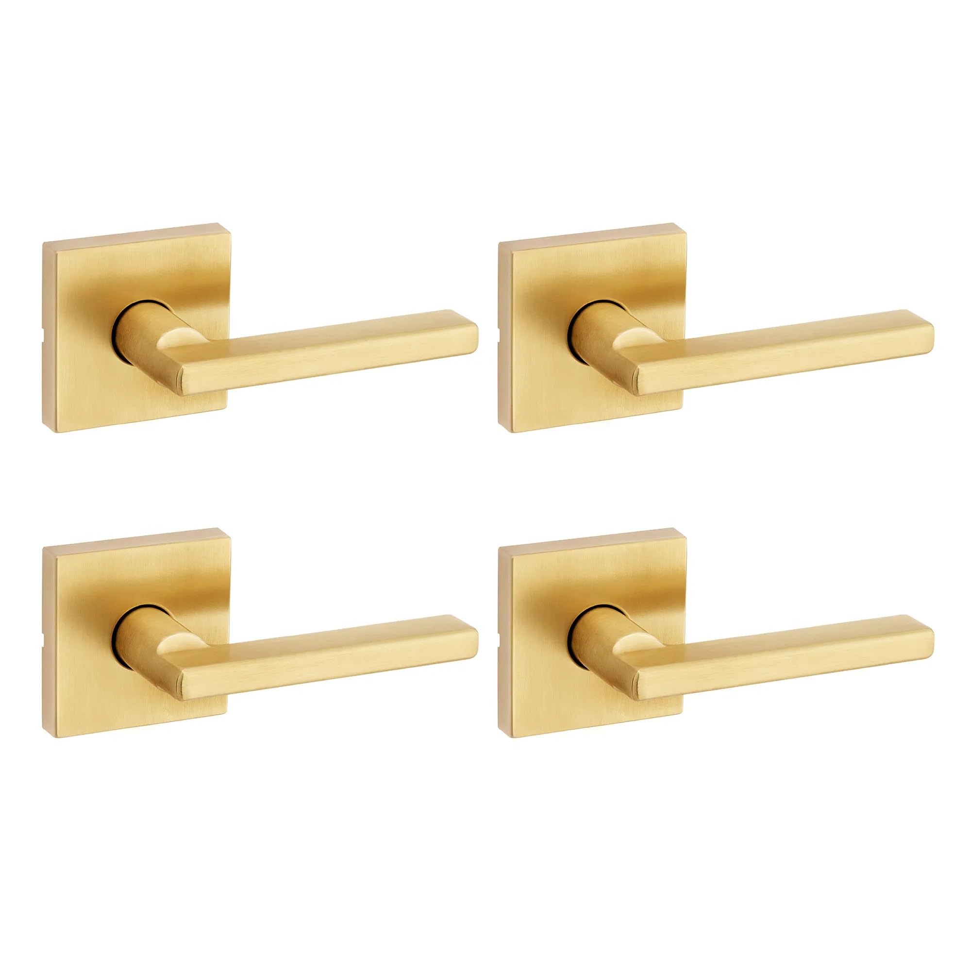 Poignée de porte de passage design pour couloir et placard Kwikset Halifax 4x