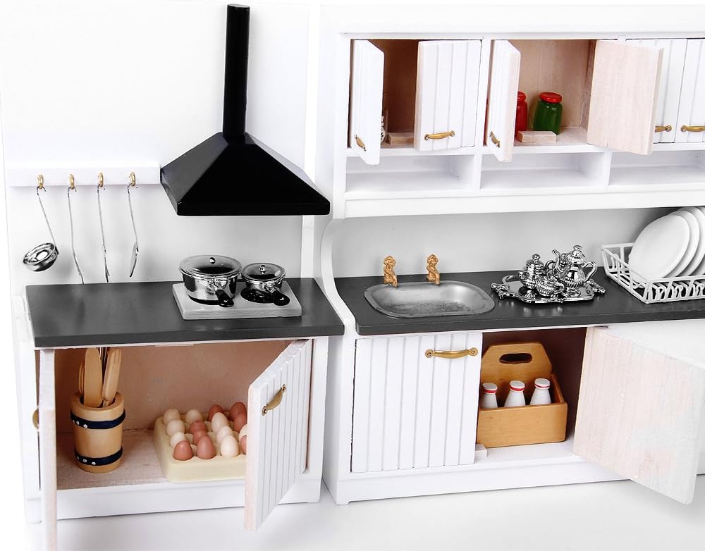 Amazon Baoblaze 1 12ドールハウス ミニチュア キッチン家具キット キッチン調理器具セット プラモデル 通販
