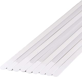 Porcelynne Spring Steel White Corset Boning Stays - 1/4" Width - 9.5" Length - 4 Pieces
