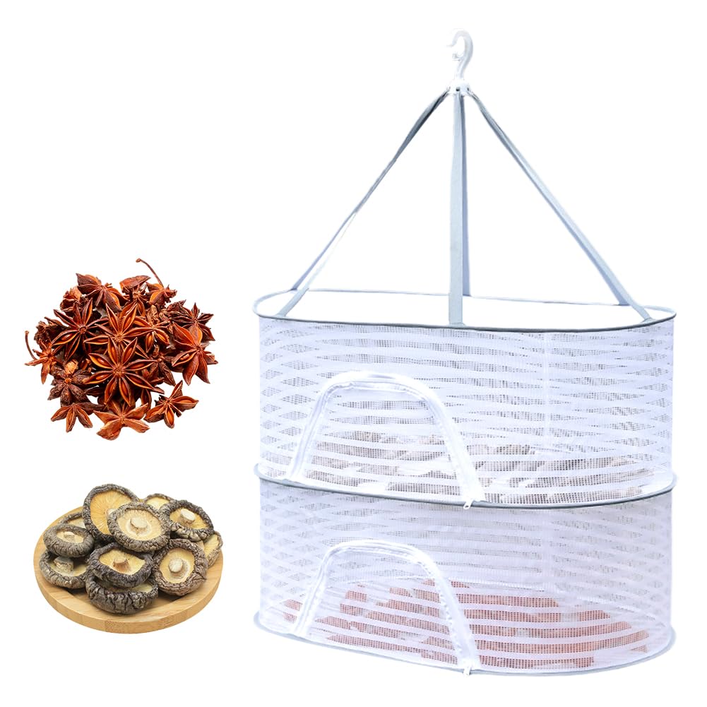 Relaxdays Rete Essiccatrice Pieghevole 4 Livelli – Asciuga Erbe, Frutta E Verdura, 118x60x40 Cm