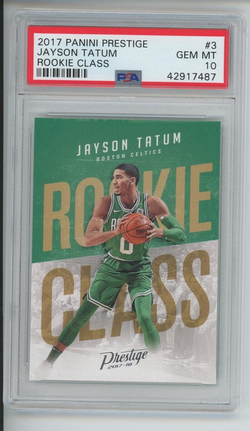 2017-18 Panini Jayson Tatum #3 Prestige Class Jason Tatum Boston Celtics ROOKIE RC GEM MINT PSA 10 Graded NBA Basketball Card