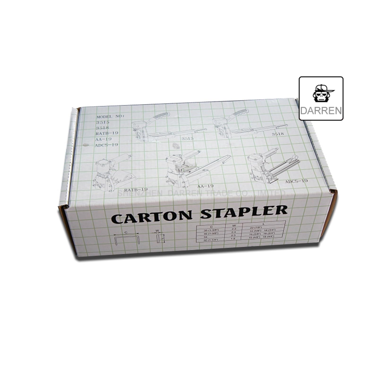 Agrafeuse Manuelle for boîtes en Carton, Machine à sceller de 1 à 3/8 Pouces, Plus Proche for Les agrafes de 16 à 18mm HB3518 Outils de cerclage(3518)