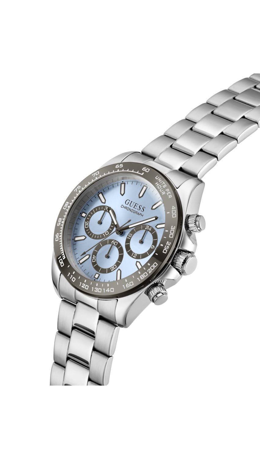GUESS Herren Uhr Armbanduhr Arthur Edelstahl
