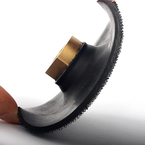 Miniatura 6 de HOMESOM Almohadilla de respaldo de goma de 5 ", almohadillas de respaldo negras, soporte de gancho y bucle 58-11 rosca para amoladora angular, 1