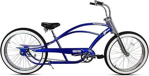 Miniatura 4 de MICARGI Bronco 3.0 - Bicicleta de crucero para hombre, 2629 pulgadas de largo, con frenos de posavasos delanterostraseros, neumáticos de pared