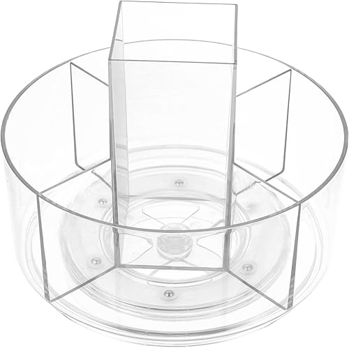 Didiseaon Estante de almacenamiento giratorio contenedor de maquillaje organizador de perfume organizador de refrigerador de maquillaje organizador