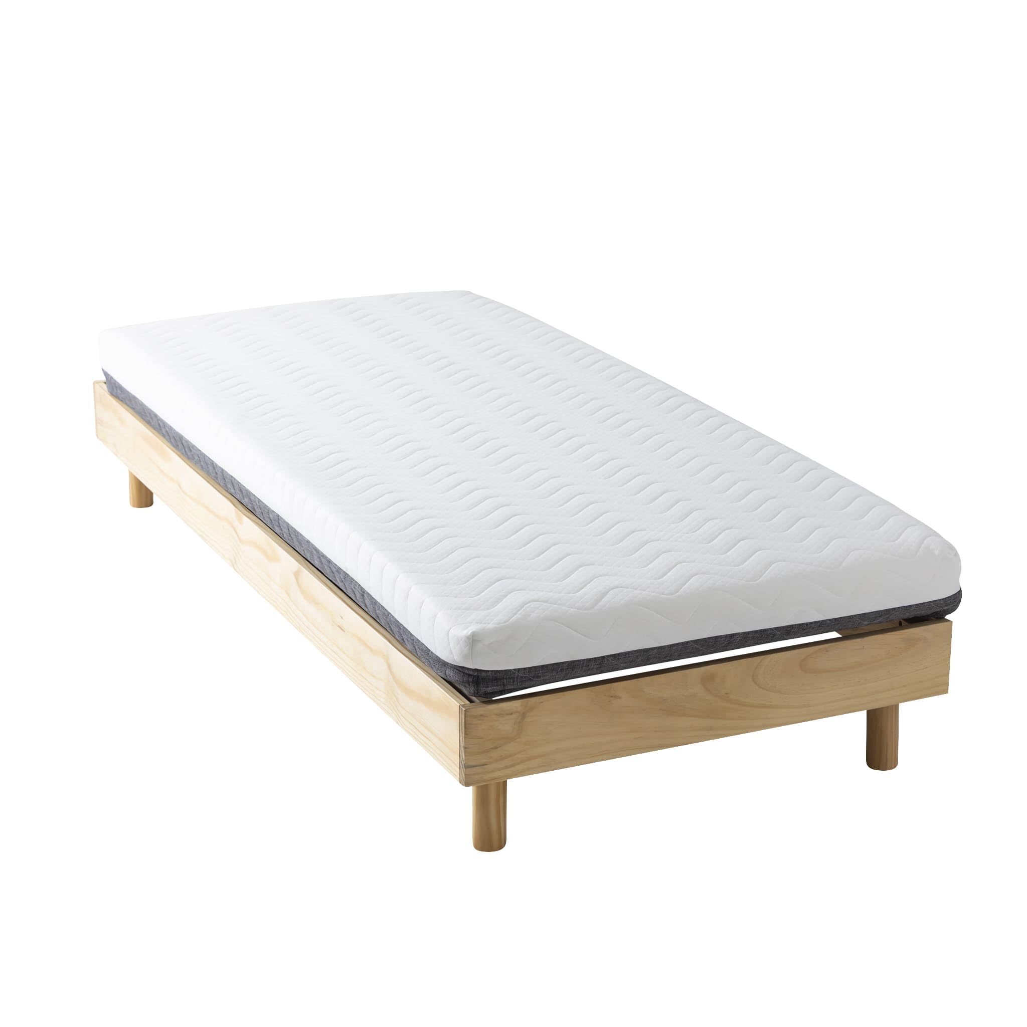 Terre de Nuit Sommier kit 80x190 en Bois Massif Naturel