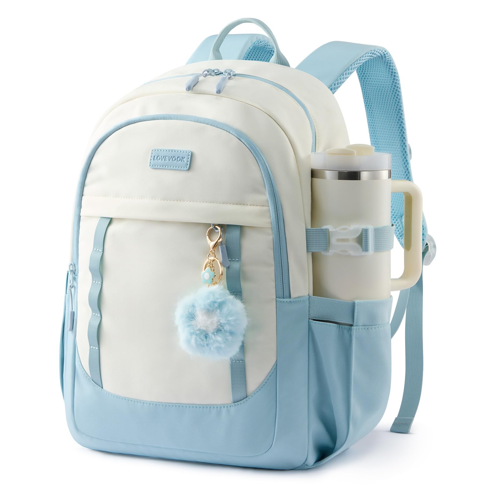 LOVEVOOK School Backpack for Teen Girl, Cute Student Bookbag for Teenagers