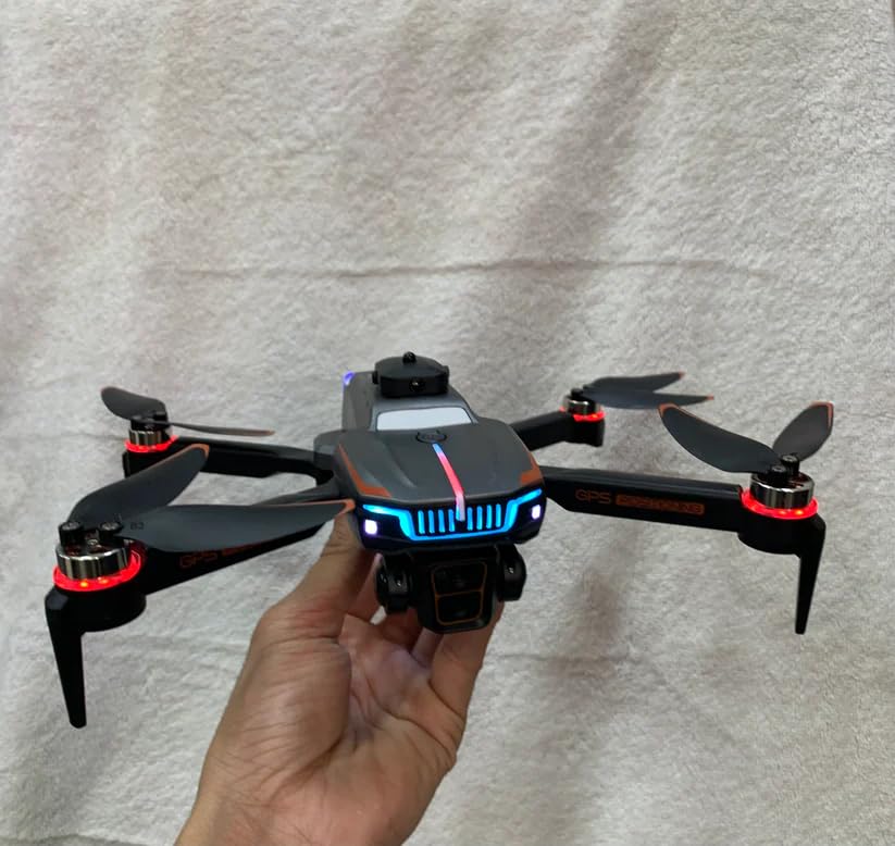 Image of dRoNe wItH hD DuAl cAmErA BrUsHlEsS MoToR, oNe cLiCk tAkEoFf /lAnDiNg FlIp rOlLiNg gEsTuRe cOnTrOl wI-Fi cAmErA ReMoTe cOnTrOl sTuNnInG PhOtOs dRoNe-1080-4K (WZ-40)