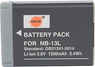 Spare Battery Compatible with NB-13L NB13L PowerShot G5X G7X G9X, G5X Mark II, G7X Mark II, G9X Mark II, SX720 HS, SX730 HS, SX620 HS,PowerShot SX740 HS Digital Camera