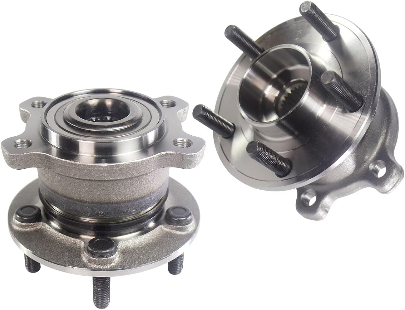 512500 AWD Rear Wheel Bearing and Hub Assembly Replacement for 2013-2019 Ford Escape, 2015-2019 Lincoln MKC Hub Bearing Assembly 5 Lug 2 Pack