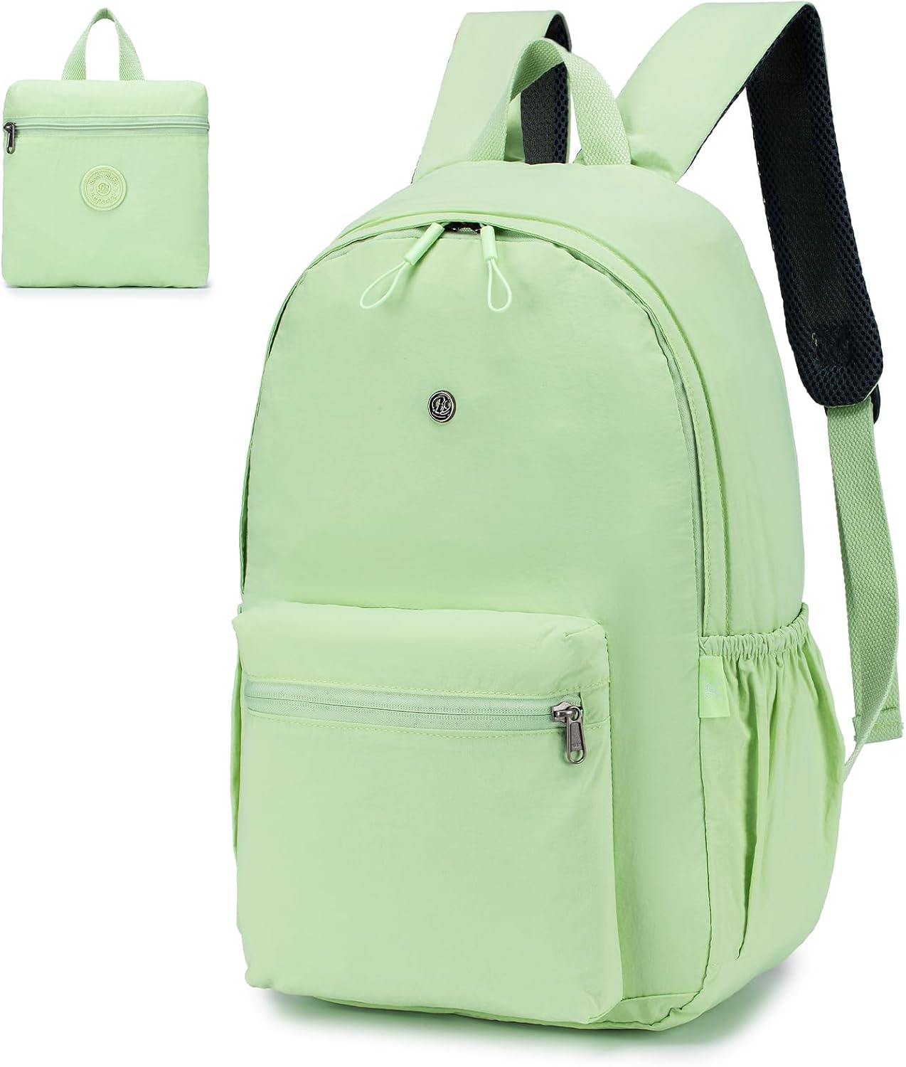 VAVOMIA Sac Cabine Avion 40x30x20, Pliable Léger Bagage Cabine 40x30x20 Wizzair Sac de Voyage Sac Cabine Valise Cabine Sac à Dos Scolaire Sac à Dos collège Sac à Dos Loisir Hommes Femmes，Vert Clair