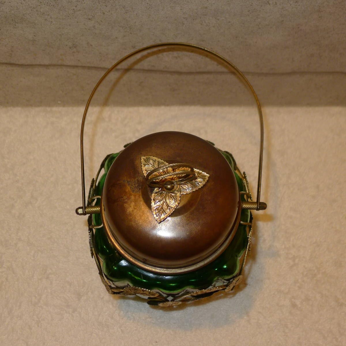 ガラス 塩笥 小壺 キャンディポット 古道具 アンティーク 61Rur0UBGUL._AC_UF350,