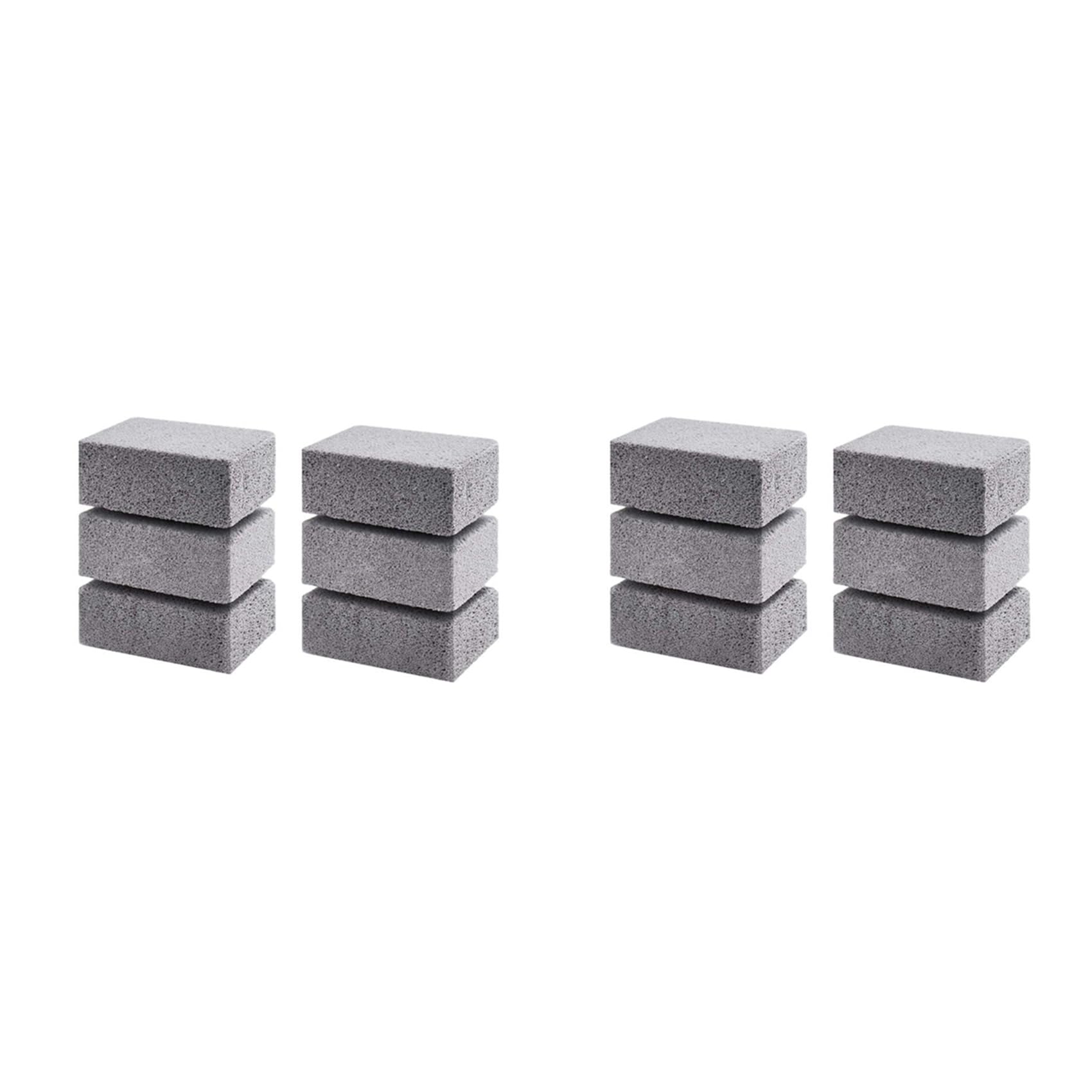 Hndhbfgrt 12Pcs BBQ Grill Clean Brick Block Barbecue Cleaning Stone BBQ Racks Stains Grease Cleaner Gadgets Kitchen BBQ Tools