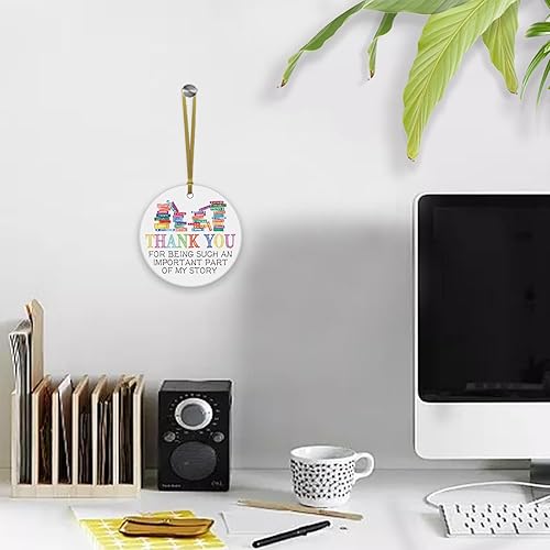 Vista 61 de REWIDPARTY Adorno de recuerdo de agradecimiento – Regalo de agradecimiento para familiares, amigos, profesores – Corazón de cerámica de 3 pulgadas