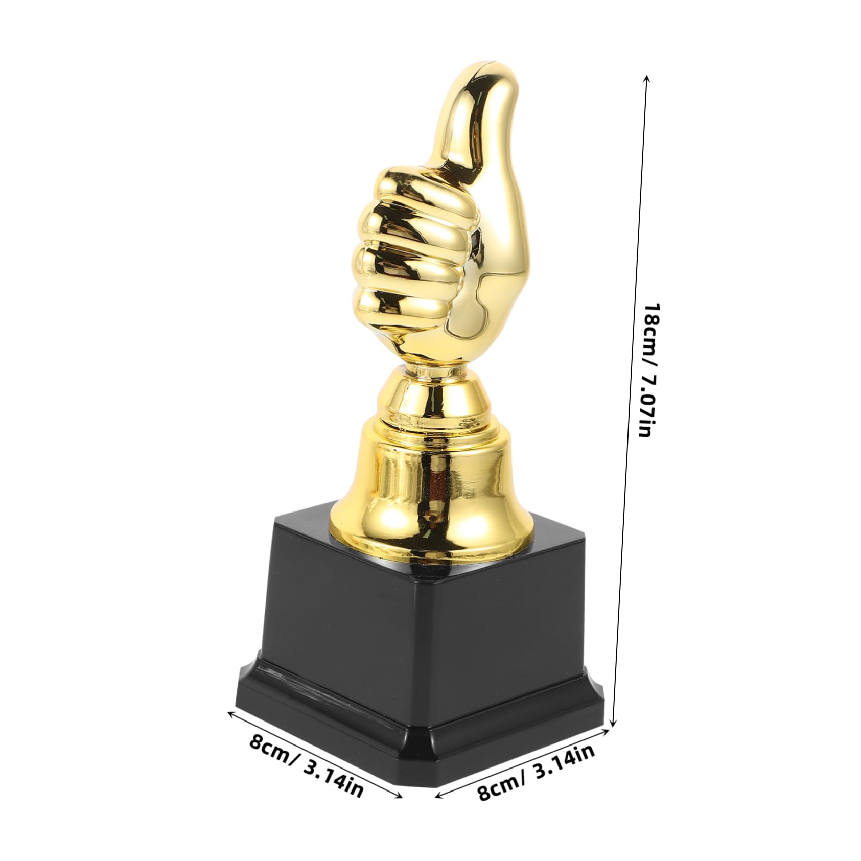 VICASKY Trophy Award Thumb Statue for Dance Sports and Performance Recognition Lightweight Desktop Ornament for Motivational